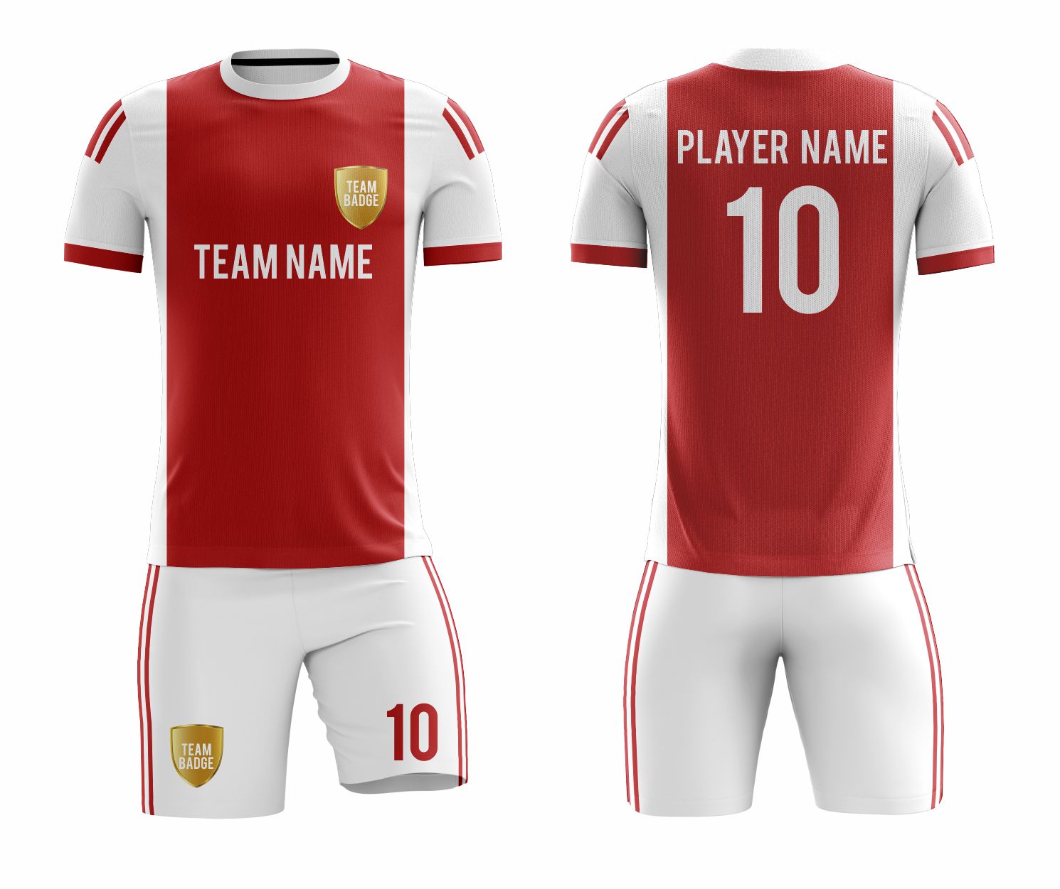Red/White Sublimation Custom Soccer Jersey
