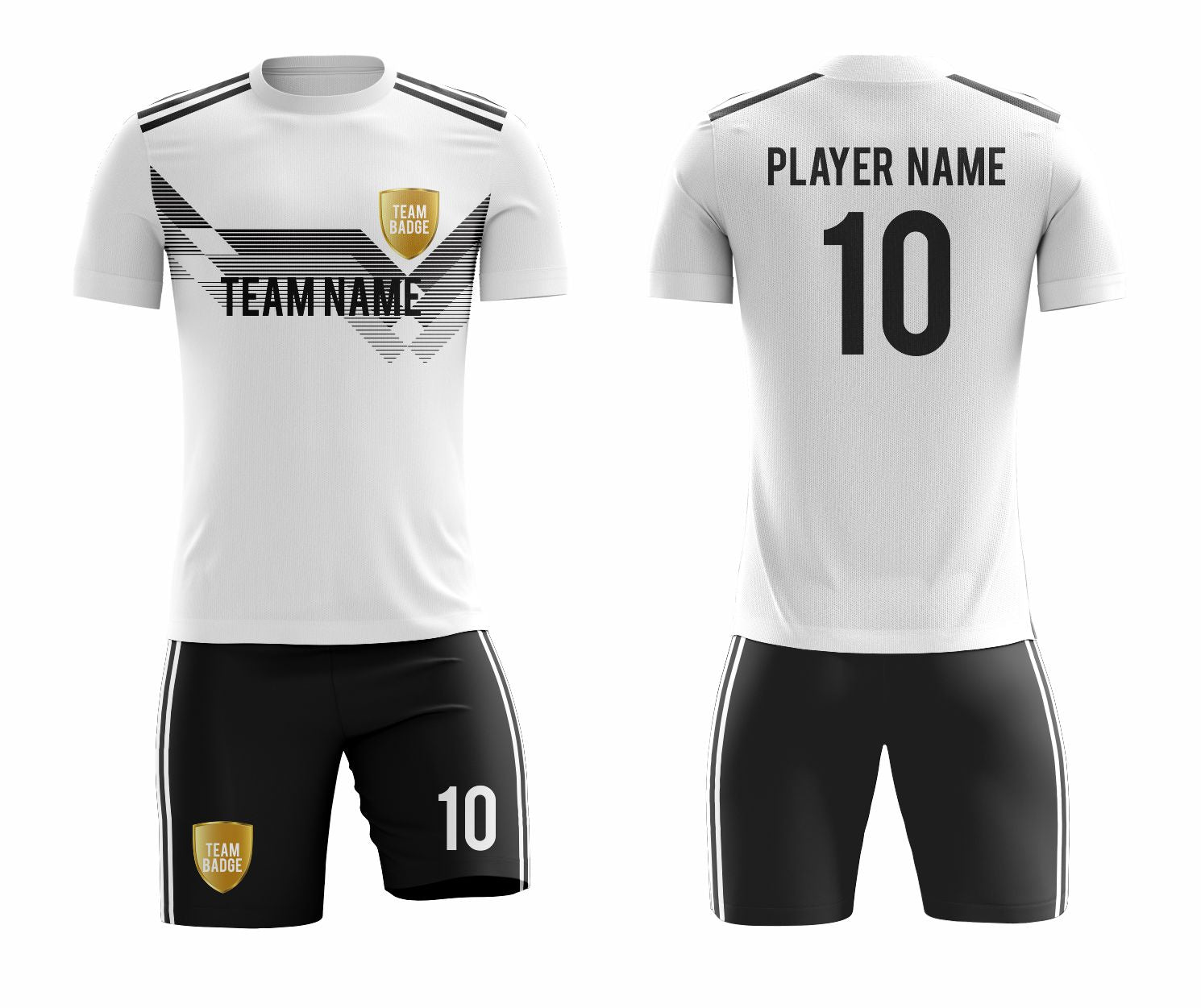 White Sublimation Custom Soccer Jersey