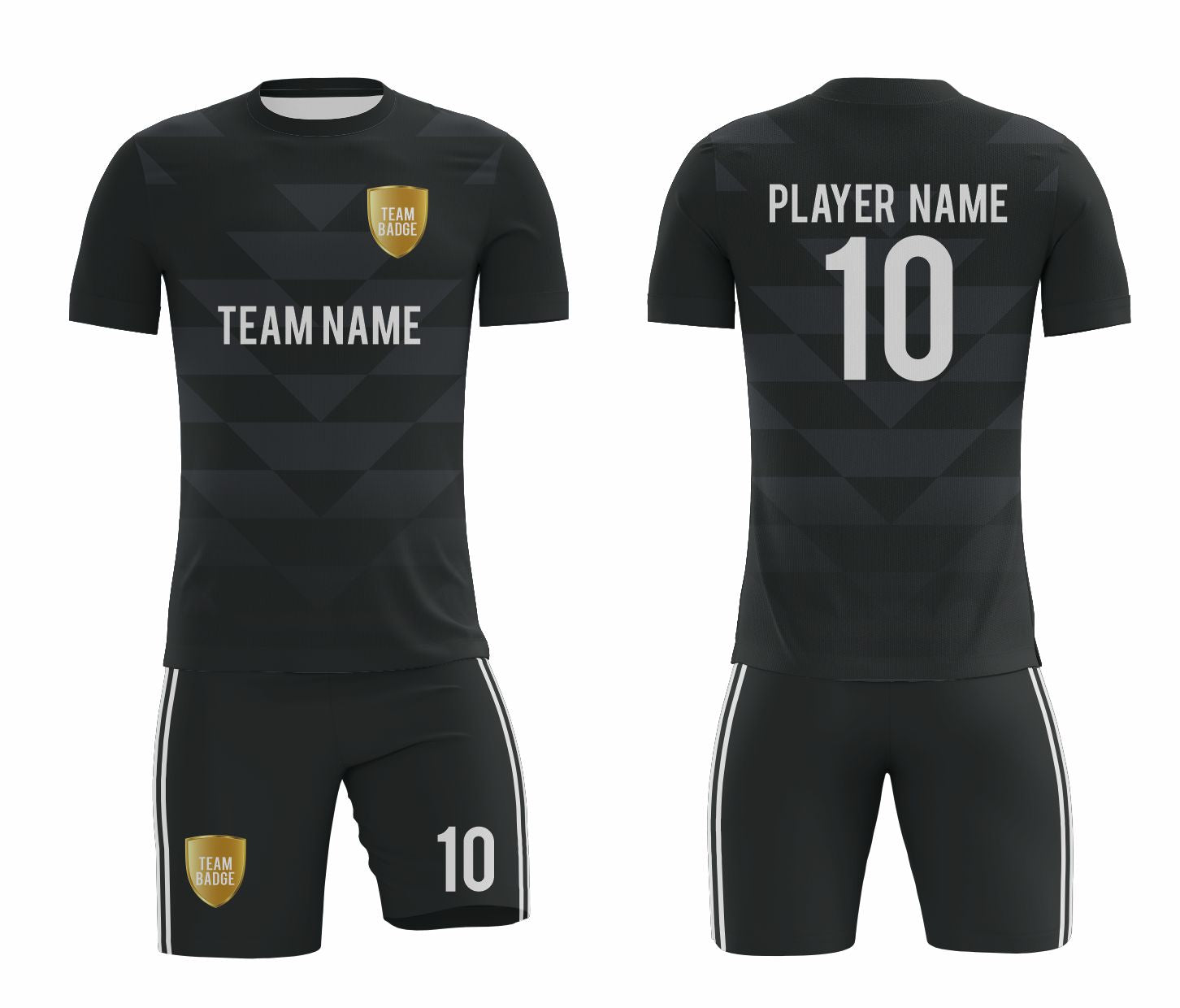 Black Sublimation Custom Soccer Jersey