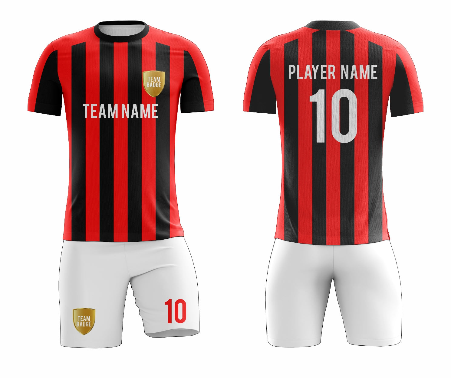 Red/Black/White Sublimation Custom Soccer Jersey