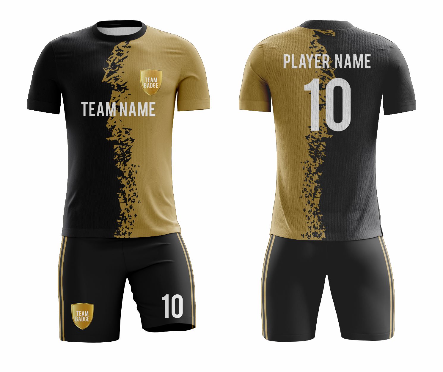Black Sublimation Custom Soccer Jersey