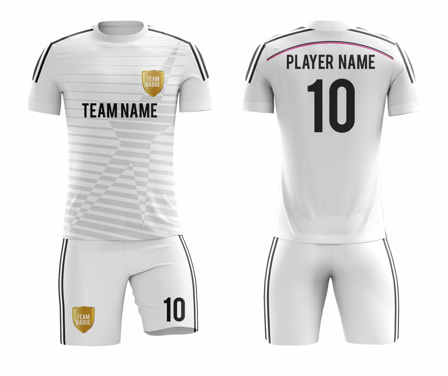 White Sublimation Custom Soccer Jersey