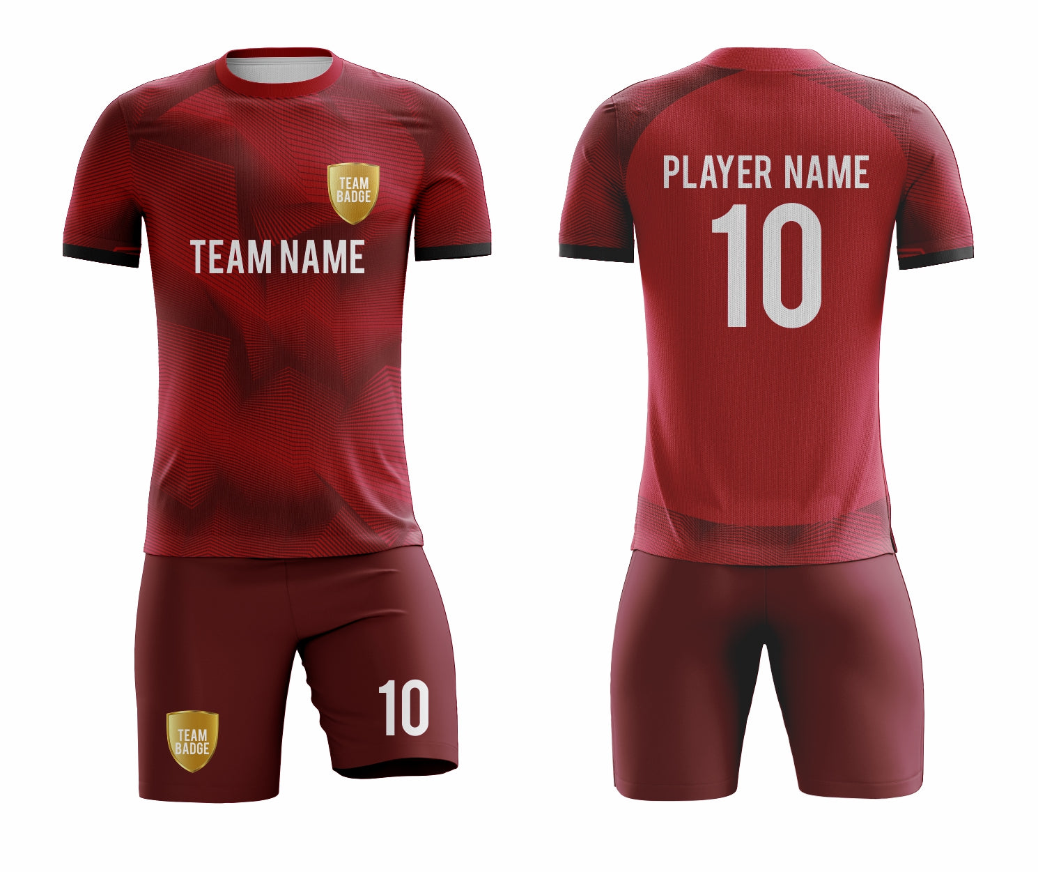 Red Sublimation Custom Soccer Jersey