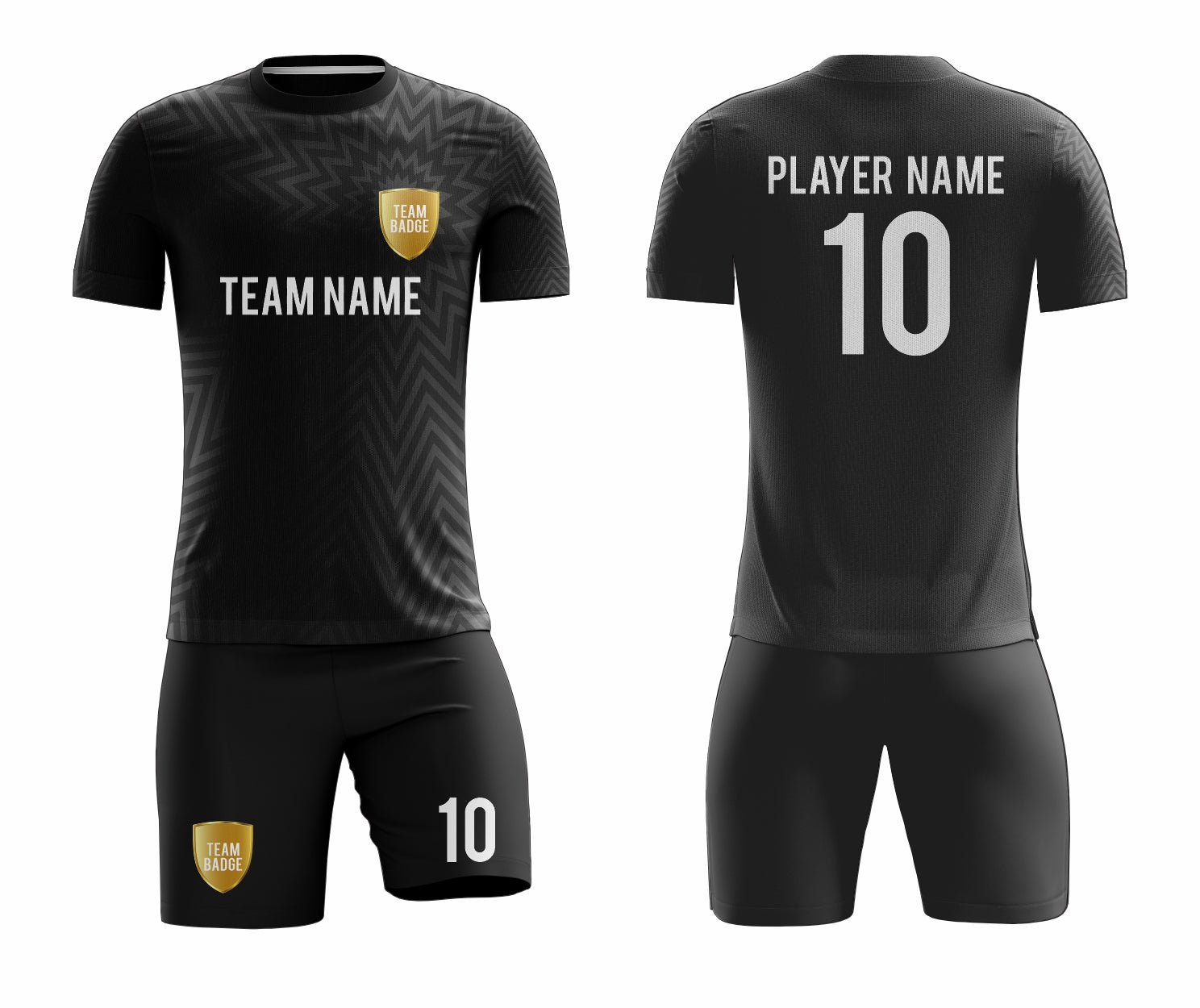 Black Sublimation Custom Soccer Jersey