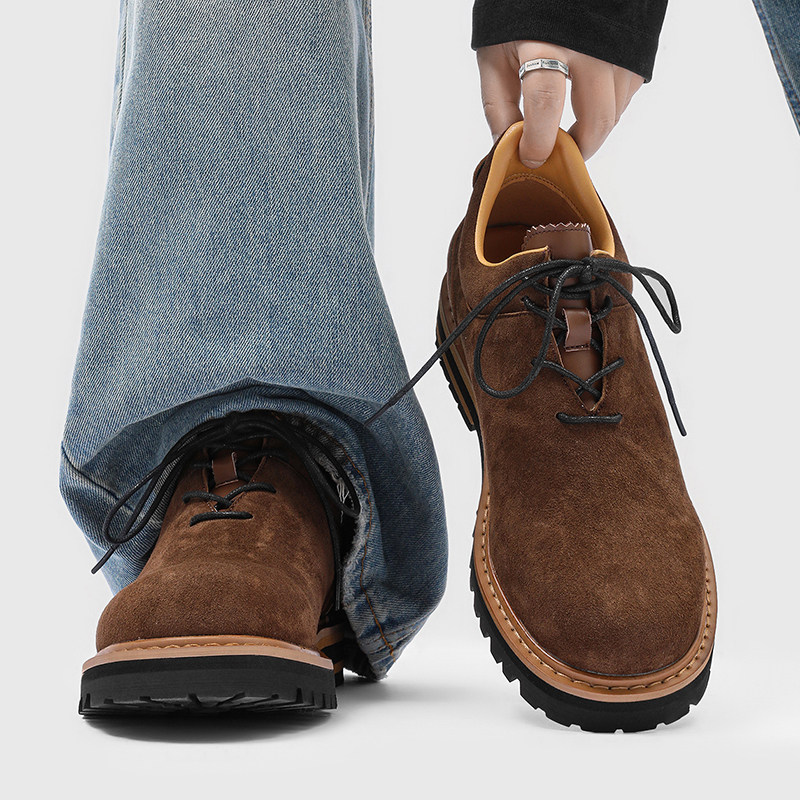 Chunky Suede Derby Shoes